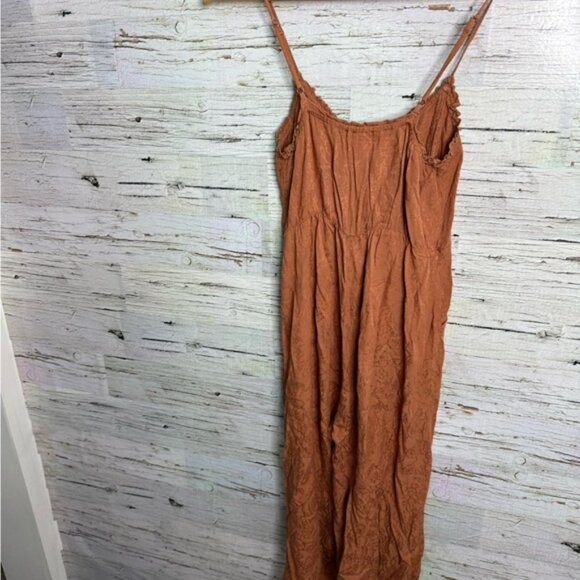 Salt water luxe womans embroidered brown Jumpsuit size xs - Picture 7 of 8